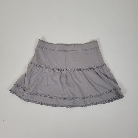 Y2K Hollister Mini Skirt Tiered Abercrombie & Fitch Drawstring Short Skater - Picture 2 of 4